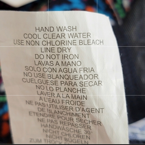 Swim Solutions Navy Multi Color Floral Tummy Control Tiered Swimsuit Sz10 D NEW - Picture 15 of 16